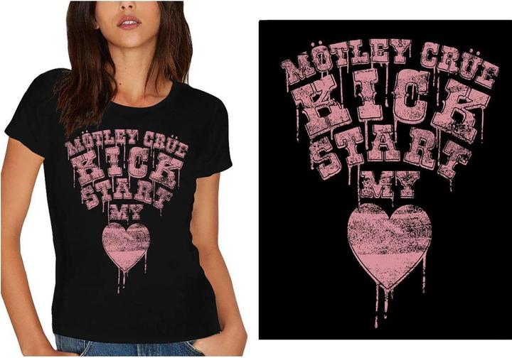 Actual product image Motley Crue Womens/Ladies Kick Start My Heart T-Shirt (XXL)