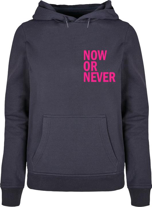Produktbild Merchcode Ladies Now Or Never Basic Hoody - 113671 (L)