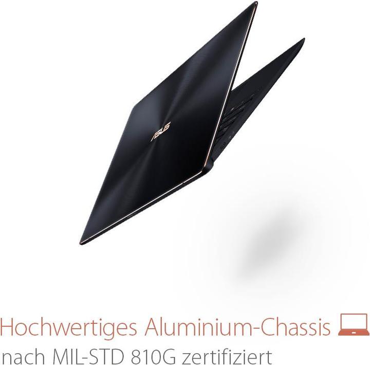 Actual product image ASUS ZenBook S UX391UA (13.30", Intel Core i7-8550U, 8 GB, 512 GB, DE)