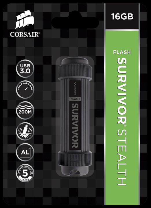 Produktbild Corsair Survivor Stealth (256 GB, USB-A, USB 3.0)