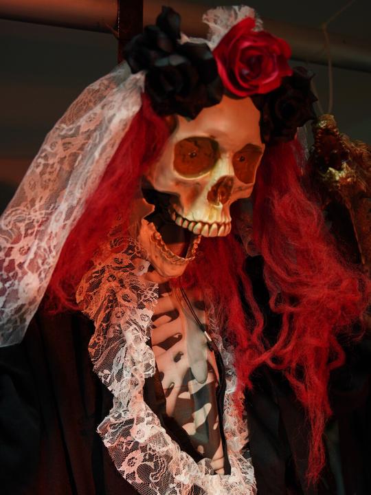 Actual product image Europalms Halloween figure skeleton La Catrina, animated, 100cm