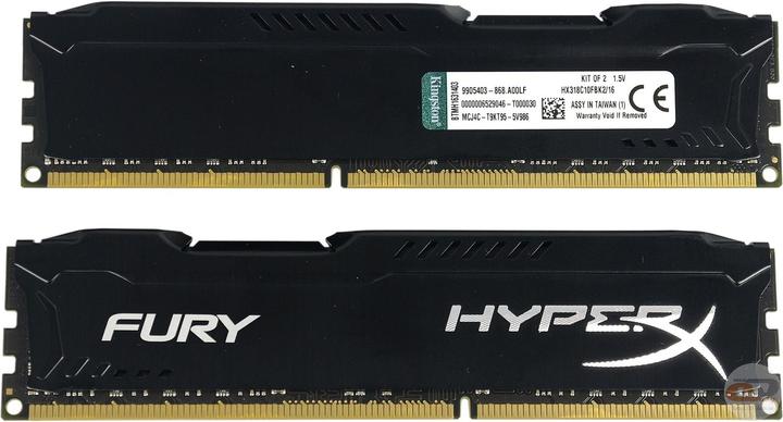 Actual product image HyperX Fury (2 x 8GB, 1866 MHz, DDR3-RAM, DIMM)