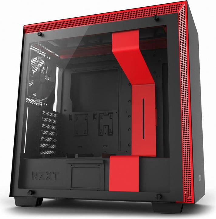 Produktbild NZXT H700 - Red (ATX, mATX, Mini-ITX, E-ATX)