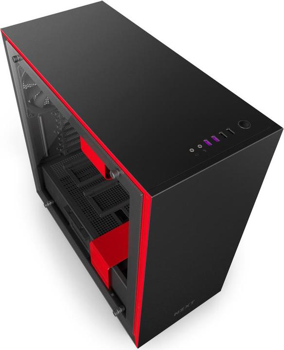 Produktbild NZXT H700 - Red (ATX, mATX, Mini-ITX, E-ATX)