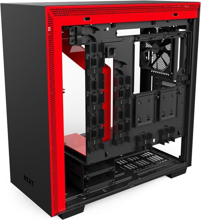 Produktbild NZXT H700 - Red (ATX, mATX, Mini-ITX, E-ATX)