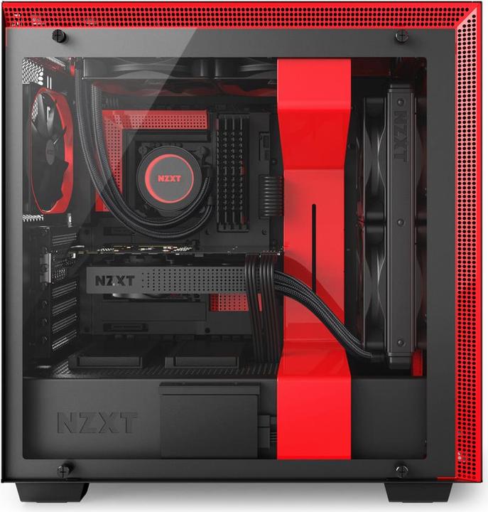 Produktbild NZXT H700 - Red (ATX, mATX, Mini-ITX, E-ATX)