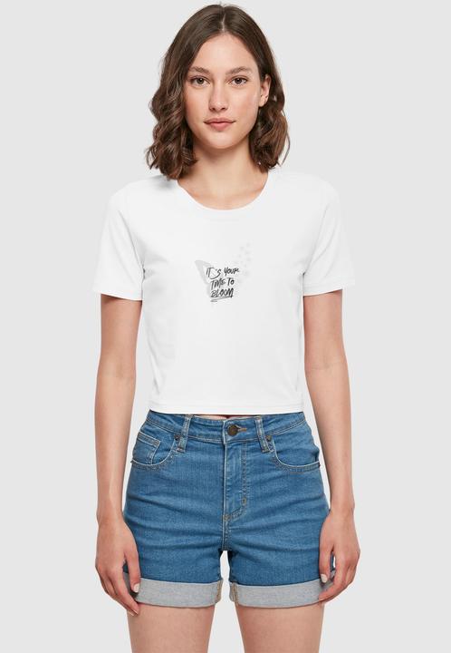 Actual product image Merchcode Ladies It's Your Time To Bloom Cropped Tee - 191035 (S)