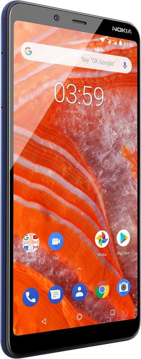Image du produit Nokia 3.1 Plus (16 Go, Bleu, 6", Double SIM hybride, 13 Mpx, 4G)