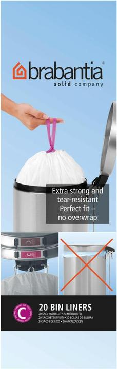 Actual product image Brabantia PerfectFit size C (20 x, 12 l)