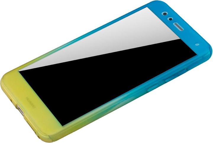Produktbild König Design Hülle Handy Schutz für Huawei P10 Lite Full Case Cover Displayschutz Bumper Gelb (Huawei P10 Lite)