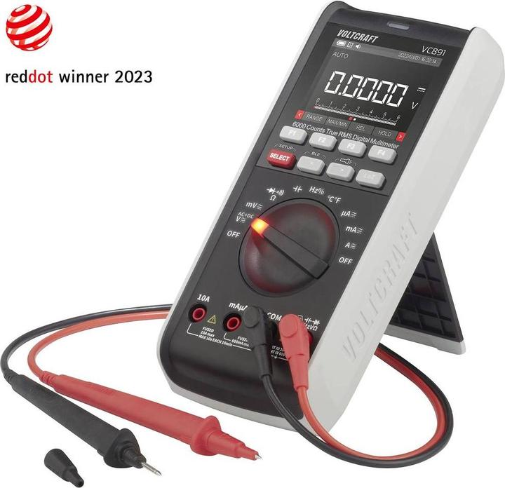 Produktbild Voltcraft VC891 Hand-Multimeter kalibriert (ISO) digital Datenlogger CAT III 100 (CAT III 1000V, CAT IV 600V)
