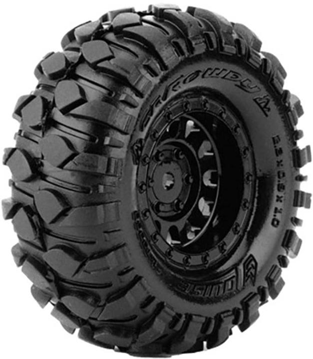 Louise CR-ROWDY 1.0 SUPERSOFT RIM NERO (2) 7MM DRIVER, MINI-CRAWLER 1/18, 1/24