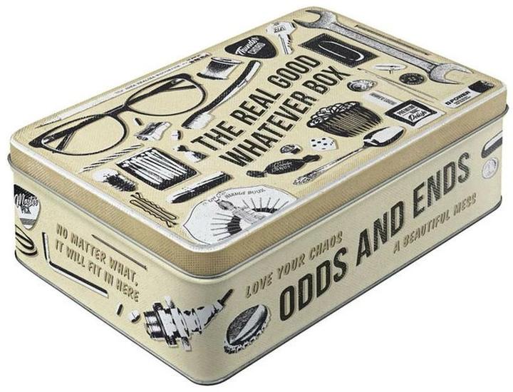 Image du produit Nostalgic-Art Merchandising Boîte de rangement Whatever Beige/Noir/Blanc (7 x 23 x 7 cm, 3 l)