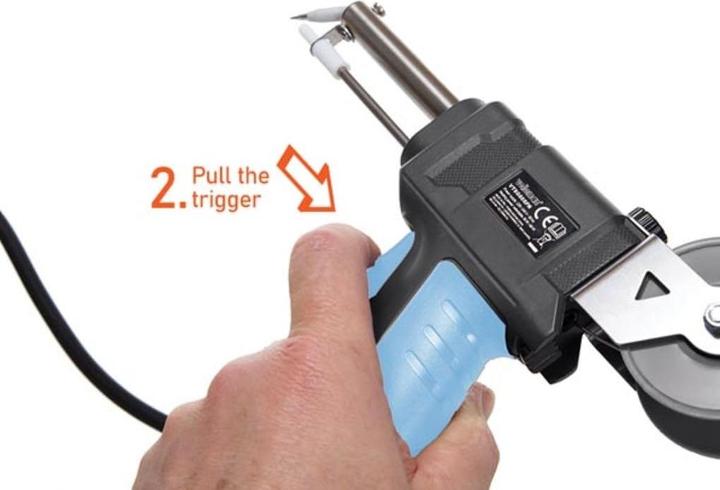 Produktbild Velleman L?Tpistole Mit Automatischer L?Tzinnzufuhr - 2 Temperaturen Ausw?Hlbar