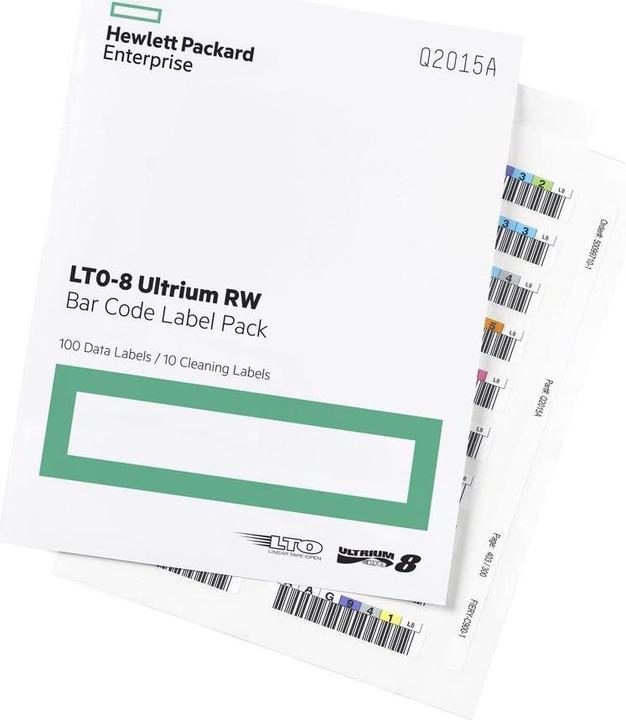 HPE Q2015A: 100 barcode labels LTO-8