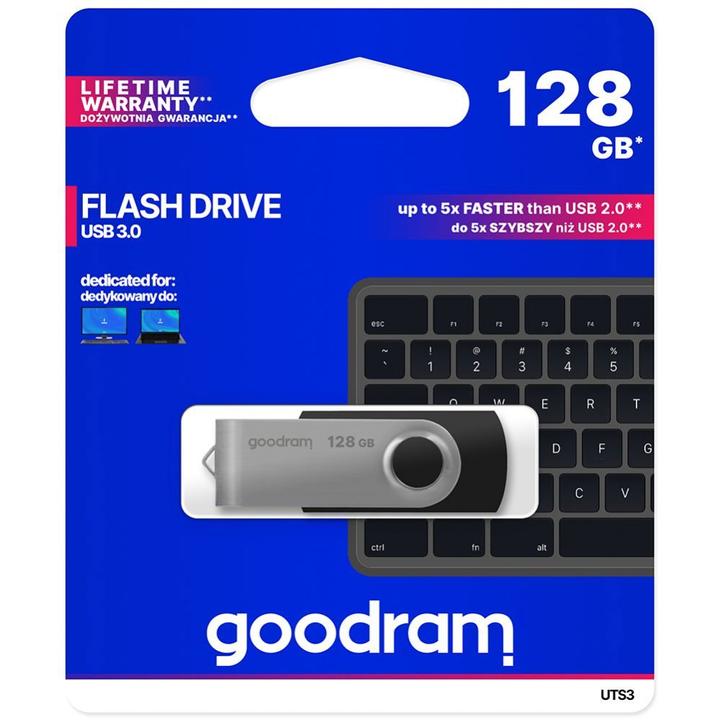 Actual product image Goodram UTS3 USB Flash Drive (128 GB, USB-A)