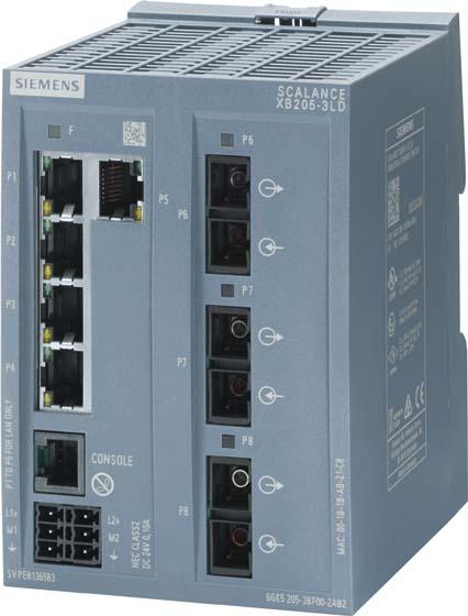 Image du produit Siemens SIEM 6GK5205-3BF00-2TB2 SCALANCE XB205-3 Commutateur IE 5X 10/100 Mbit/s (8 Ports)