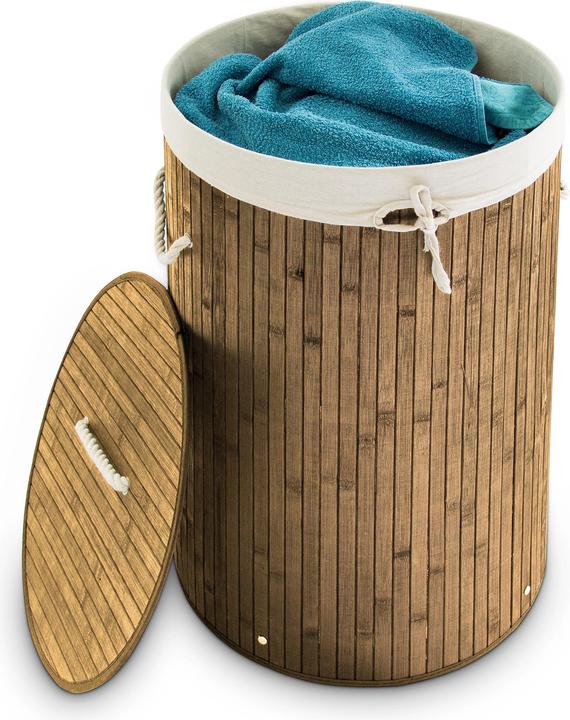 Immagine prodotto Relaxdays Cesto portabiancheria rotondo (70 l)