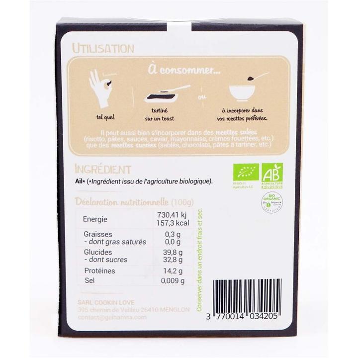 Produktbild Gaïhamsa Schwarzer Knoblauch ganze Köpfe Bio (2 Stück, 131 g)