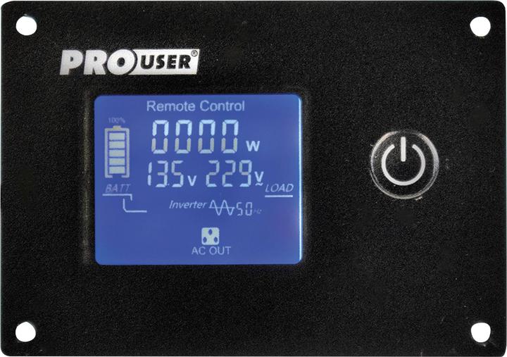 Actual product image ProUser Inverter PSI3000TX 3000W 12V - 230 V/AC incl. remote control, UPS function, mains pre