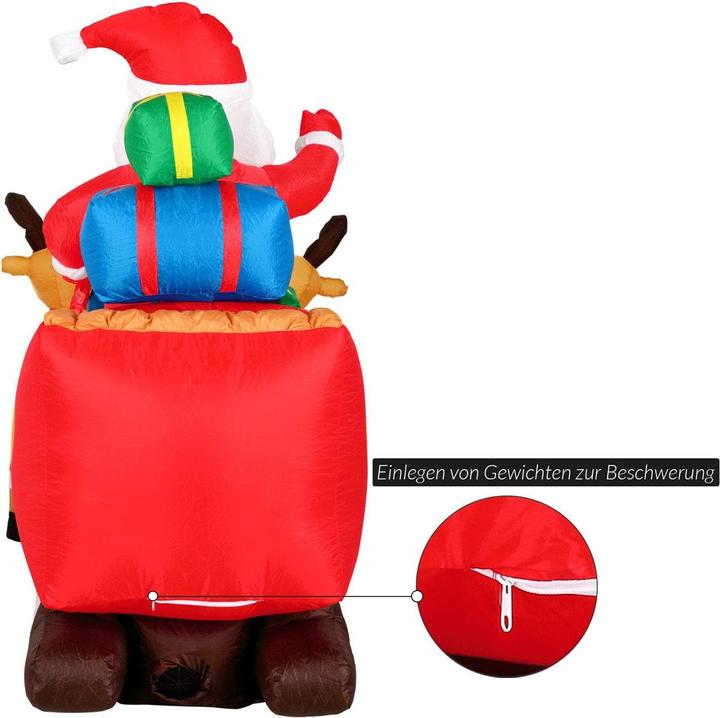 Image du produit Monzana Père Noël traîneau XXL LED