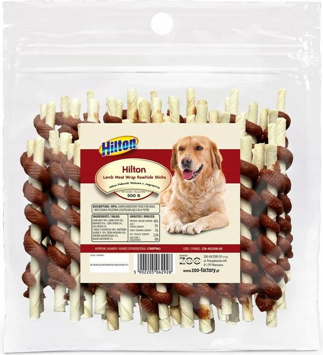 Image du produit Hilton Bâtonnets de boeuf et d'agneau - friandise pour chien - 500g (500 g)
