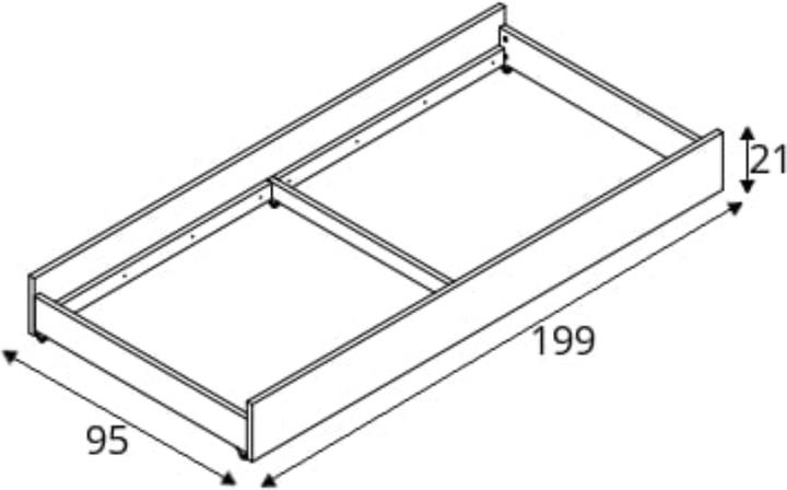 Actual product image Konsimo Farge (199 x 21 x 98 cm)