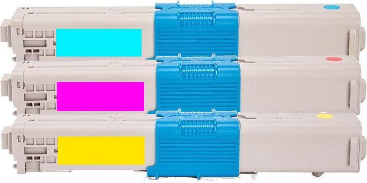 Actual product image Hermex Compatible toner for OKI C321dn (M, C, Y)