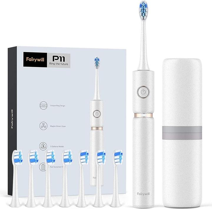 Produktbild Fairywill Sonic toothbrush with head set and case FW-P11 (white) (Schallzahnbürste)