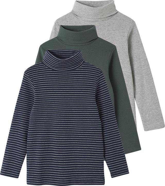 Vertbaudet 3er-Pack Jungen Rollkragen-Shirts