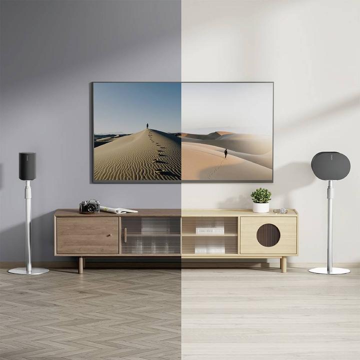 Immagine prodotto myWall My Wall HS49WL Supporto per diffusori rigido, regolabile in altezza Bianco 2 pz. (1 coppia, Cavalletto, Non mobile)