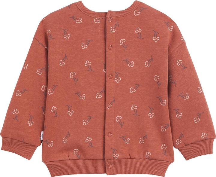 Actual product image La Redoute Collections Sweatshirt with round neck and press stud placket (54)