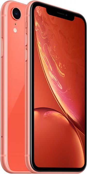 Actual product image Apple iPhone XR (128 GB, Coral, 6.10", SIM + eSIM, 12 Mpx, 4G)