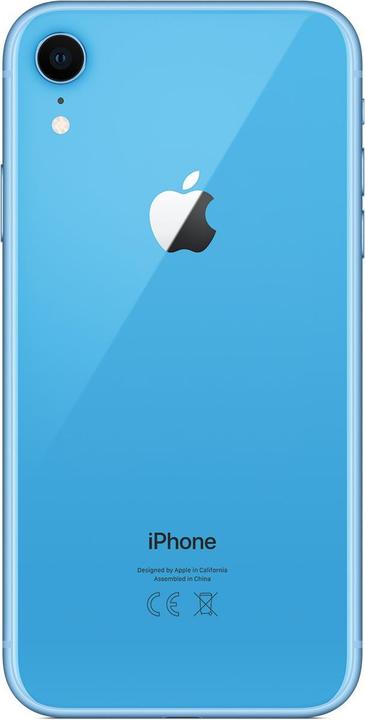 Image du produit Apple iPhone XR (256 Go, Bleu, 6.10", SIM + eSIM, 12 Mpx, 4G)