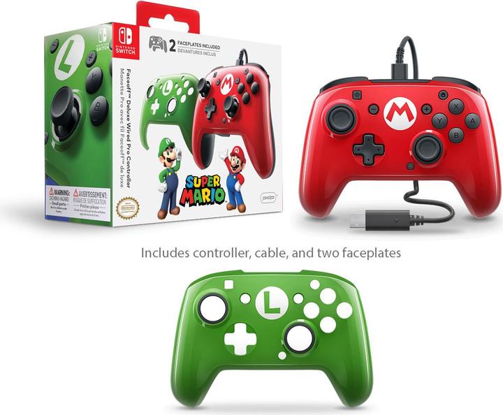 Actual product image PDP Faceoff Deluxe - Wired Pro Controller (Switch)