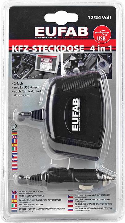 Produktbild Eufab KFZ-Steckdose 4 in 1