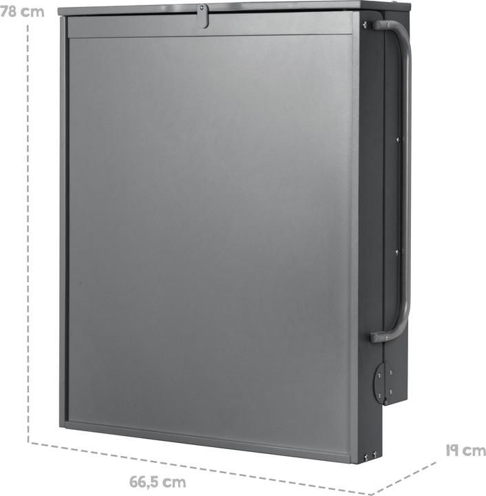 Produktbild Roba Wandwickelregal inkl. Wickelauflage Style grau