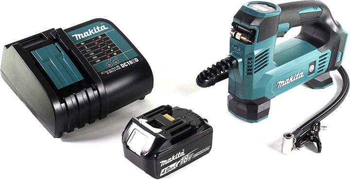 Produktbild Makita DMP 180 RM1 Akku Kompressor 18 V 8,3 bar + 1x Akku 4,0 Ah + Ladegerät (8.30 Bar, 0 l)