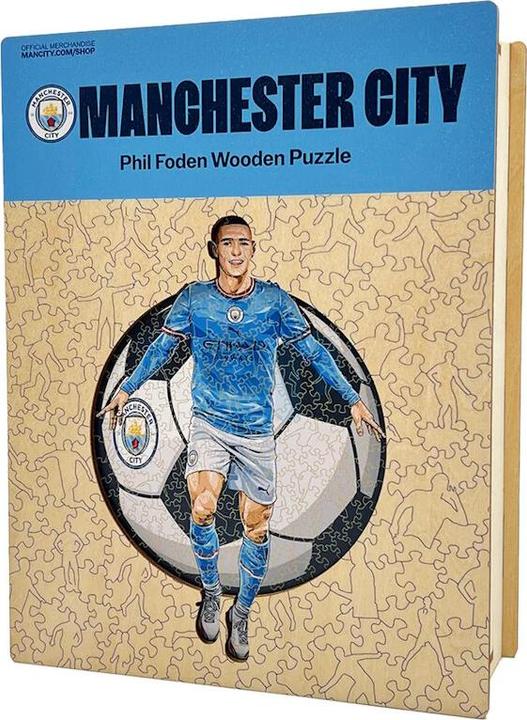 Actual product image Iconic Man City FC - Phil Foden - Wooden Puzzle Size L (500 pieces) (500 pieces)