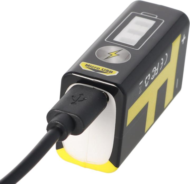 Immagine prodotto Trustfire Blocco da 9V con funzione di ricarica USB (1 pz., 9V Block, 550 mAh)