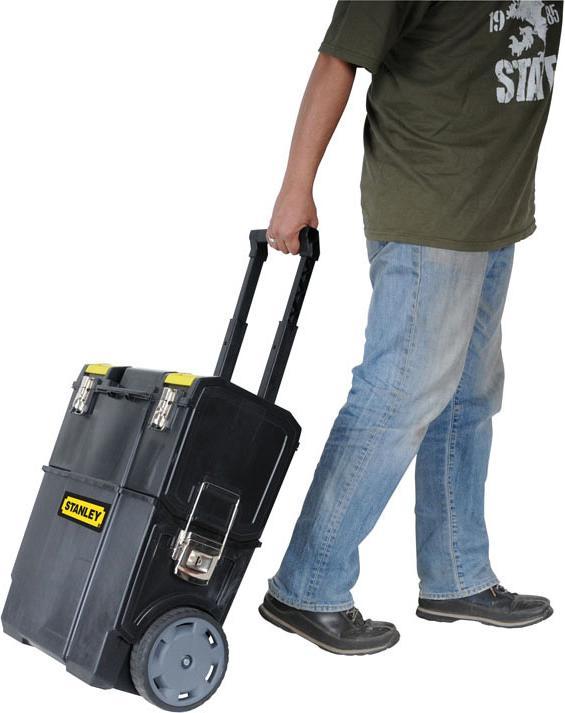 Actual product image Stanley Mobile Workcenter with removable toolbox without organizer
