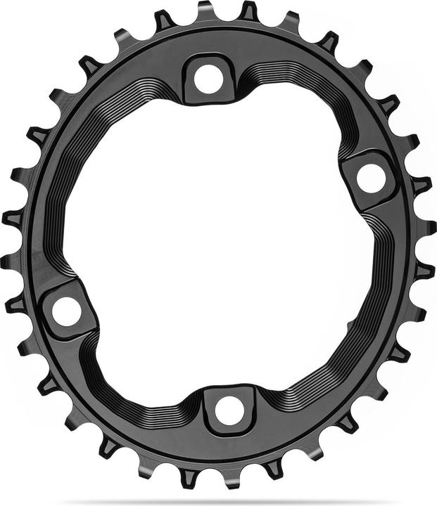 Image du produit AbsoluteBLACK aBLACK MTB OVAL XT M8000/MT700 pour chaîne SHIMANO HG+ 12 vitesses BLACK only NOIR (32)