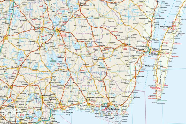 Immagine prodotto Mappa Svezia Sud 1 : 500 000 500000