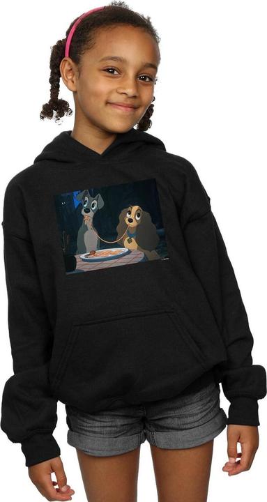 Actual product image Disney Girls Lady And The Tramp Spaghetti Slurp Hoodie (140, 146)