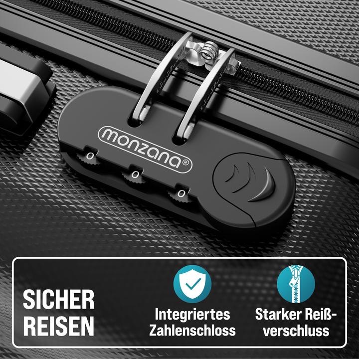 Produktbild Monzana Hartschalenkoffer mit Zubehör 3er Set