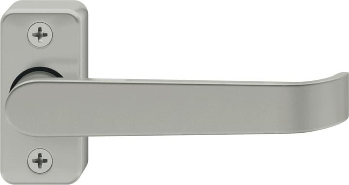 FSB Béquille de porte à cadre 09 1087 rosace carrée aluminium argenté (Poignée de porte)