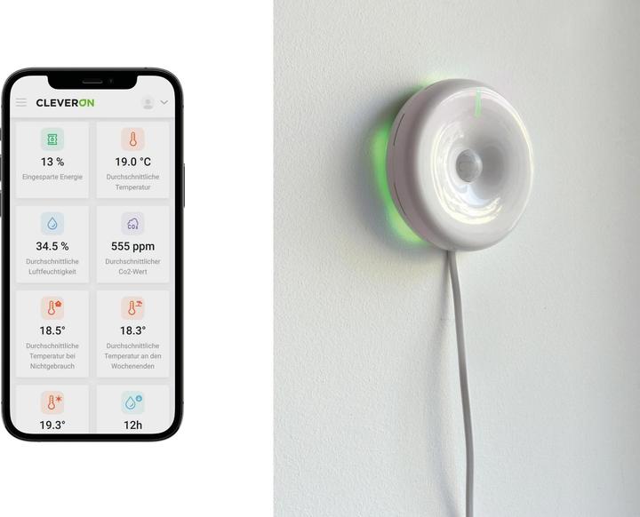 Produktbild Cleveron CLEVER Sense CO2-Messgerät mit WLAN und App