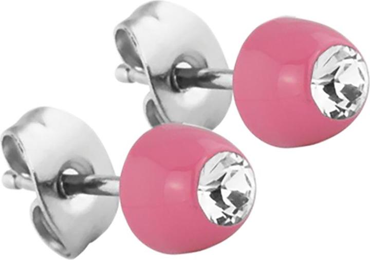 Immagine prodotto Star Piercing Orecchini a perno rosa con cristallo Swarovski argento (Acciaio chirurgico 316L, senza ottone)