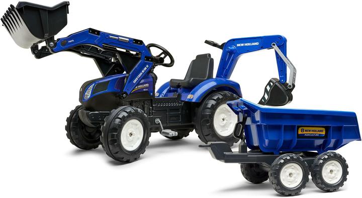 Actual product image Falk Toys New Holland Traktor + Anh. XL