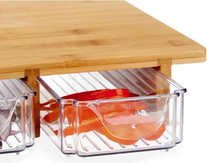 Actual product image Kinvara Serving tray with 3 compartments - Bamboo